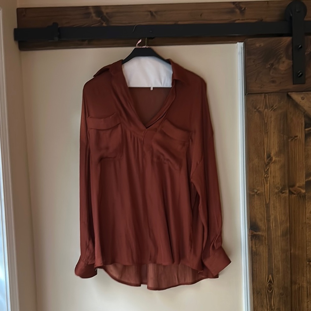 Women's Rust Blouse
